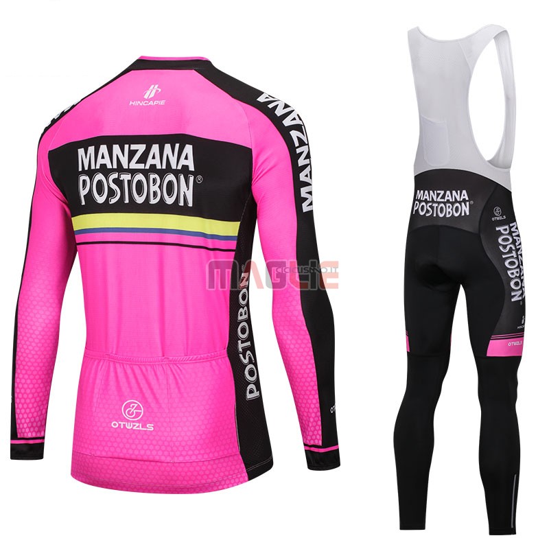 Maglia Manzana Postobon Manica Lunga 2018 Rosa